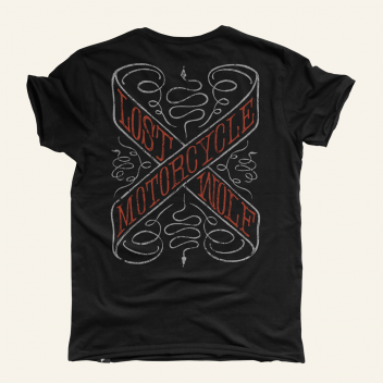 camiseta motero SNAKEPIT color negro