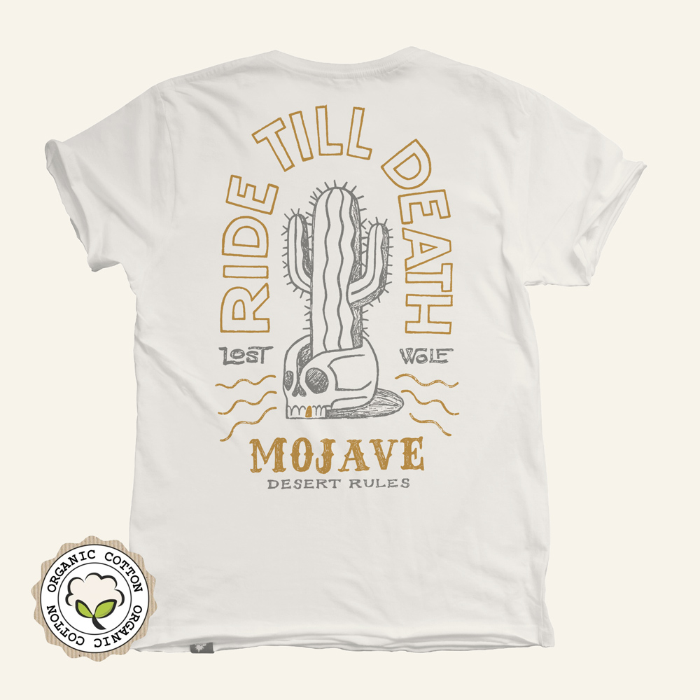 Camiseta motero calavera cactus MOJAVE desert