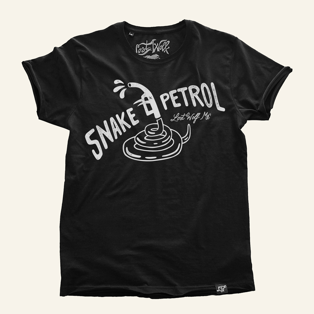 Snake Petrol camiseta motera
