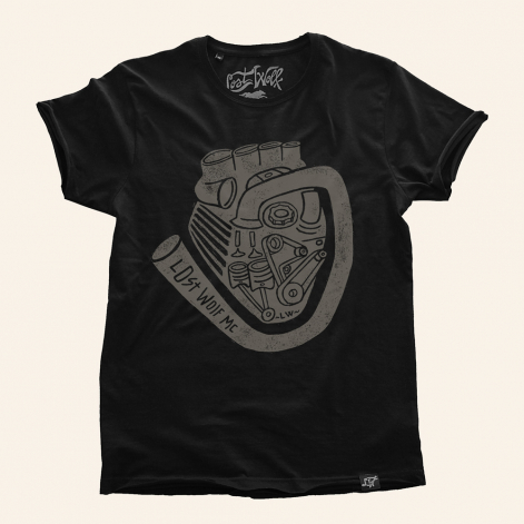 Camiseta Motero MOTORHEART Grey