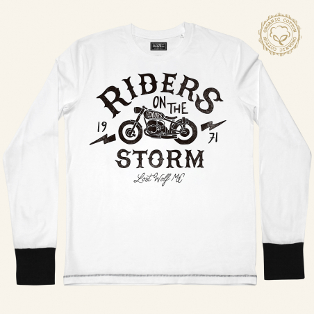 Sudadera motera RIDERS ON THE STORM white the DOORS