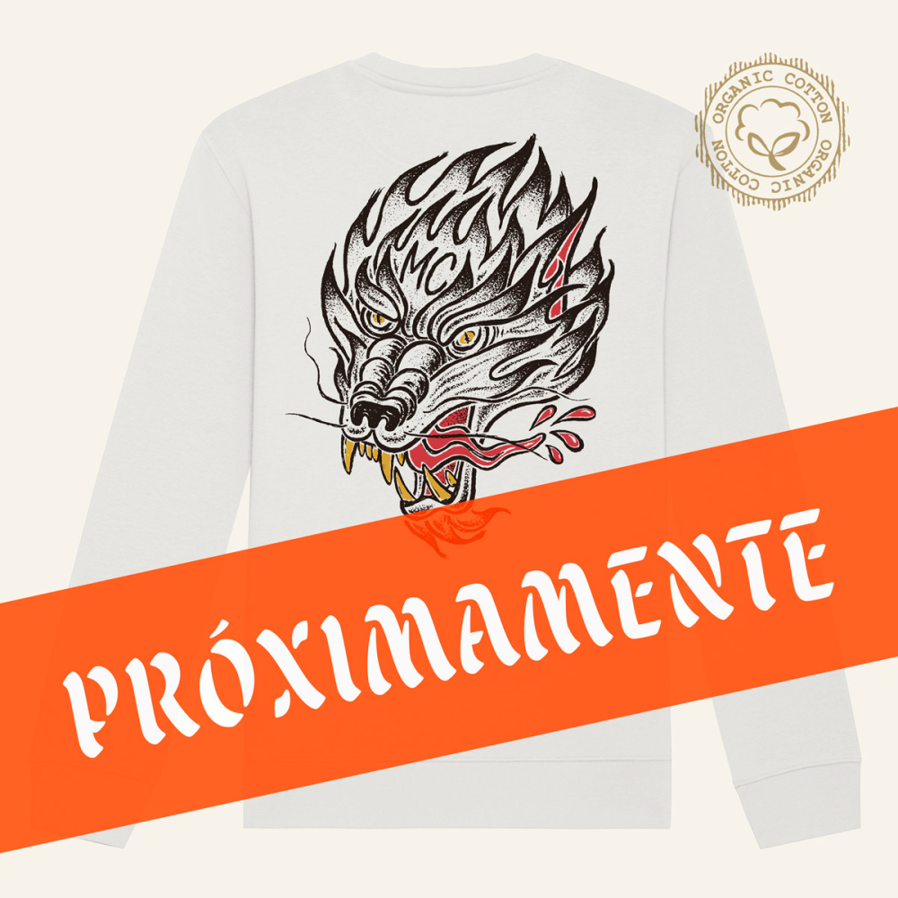 Sudadera unisex Bloody Bites de algodón orgánico Sudadera unisex Bloody Bites de algodón orgánico