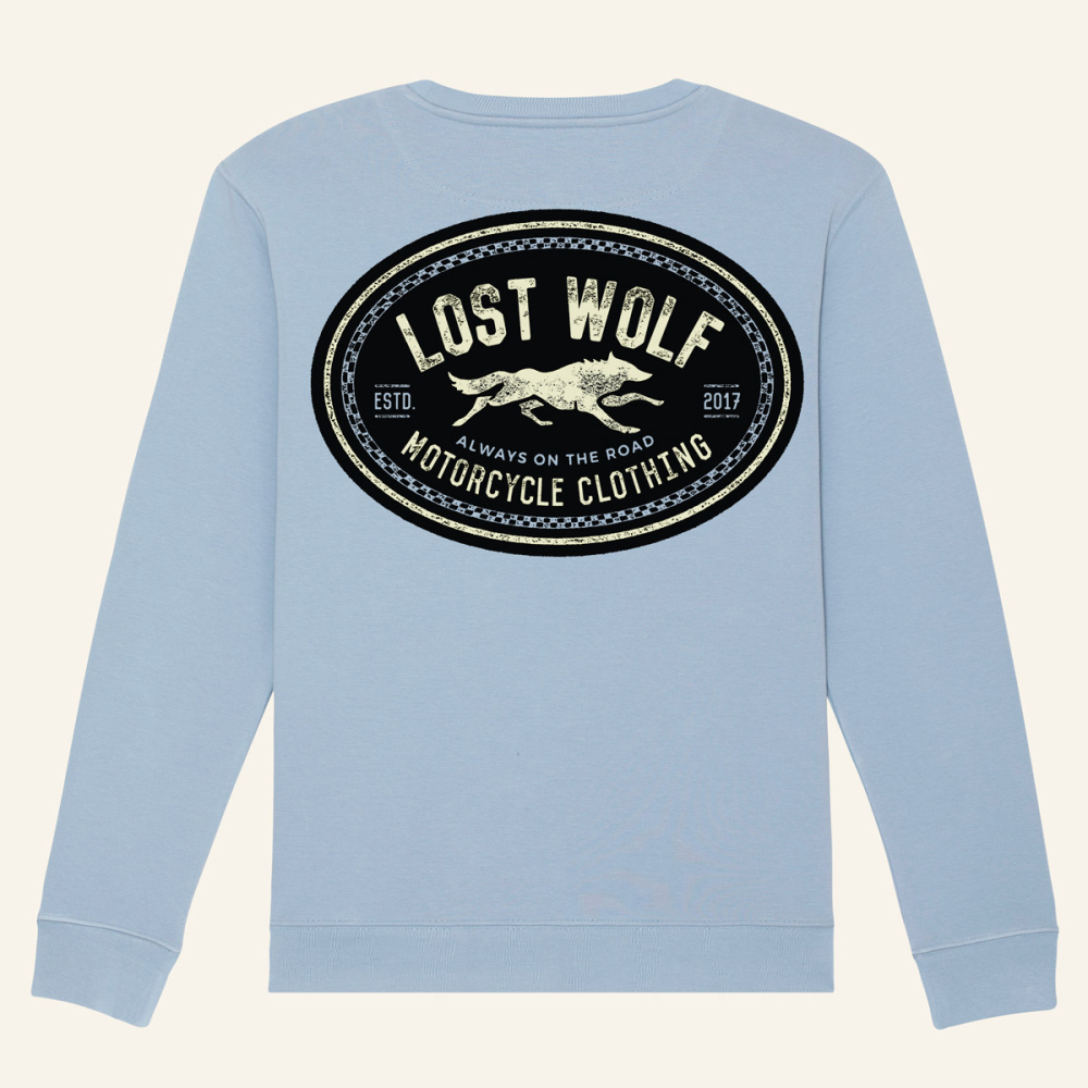 Sudadera unisex Blue Wolf de algodón orgánico