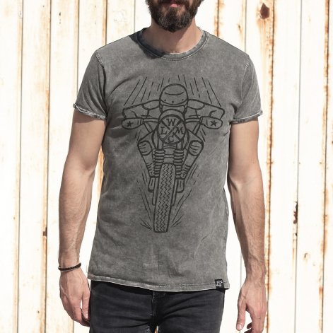 camiseta hombre motero racer